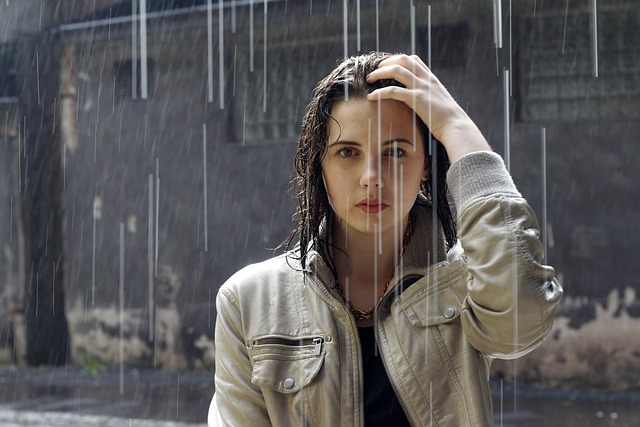 courir sous la pluie