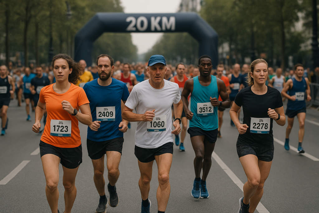 Je me prépare à courir un 20 km