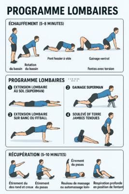 Programme complet pour renforcer et protéger tes lombaires