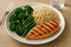 une photo de repas équilibré