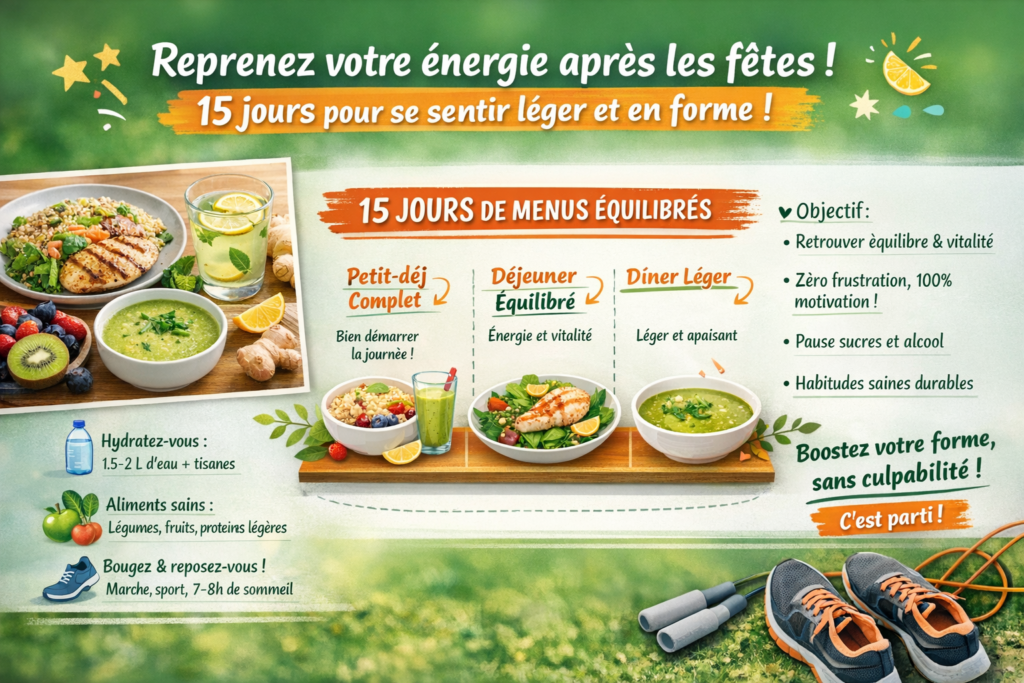 Reprenez votre énergie après les fêtes