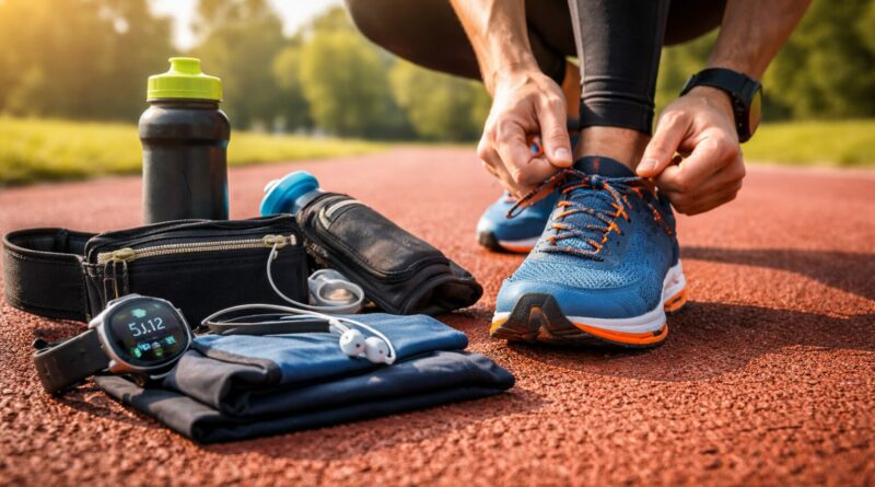 Préparation matinale pour une course