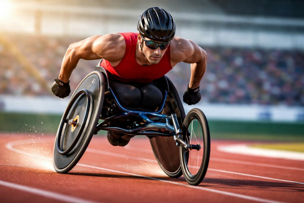 Technique complète pour courir en fauteuil