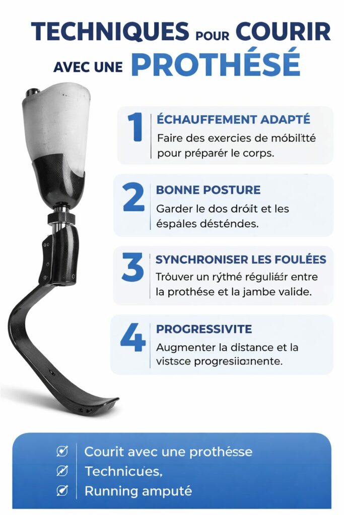 Techniques pour courir avec une prothèse