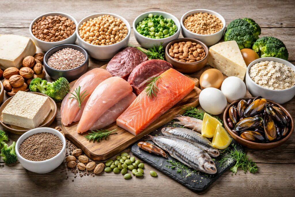 Protéines pour 100g, aliments riches en protéines