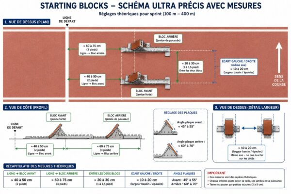 Bien régler ses starting blocks